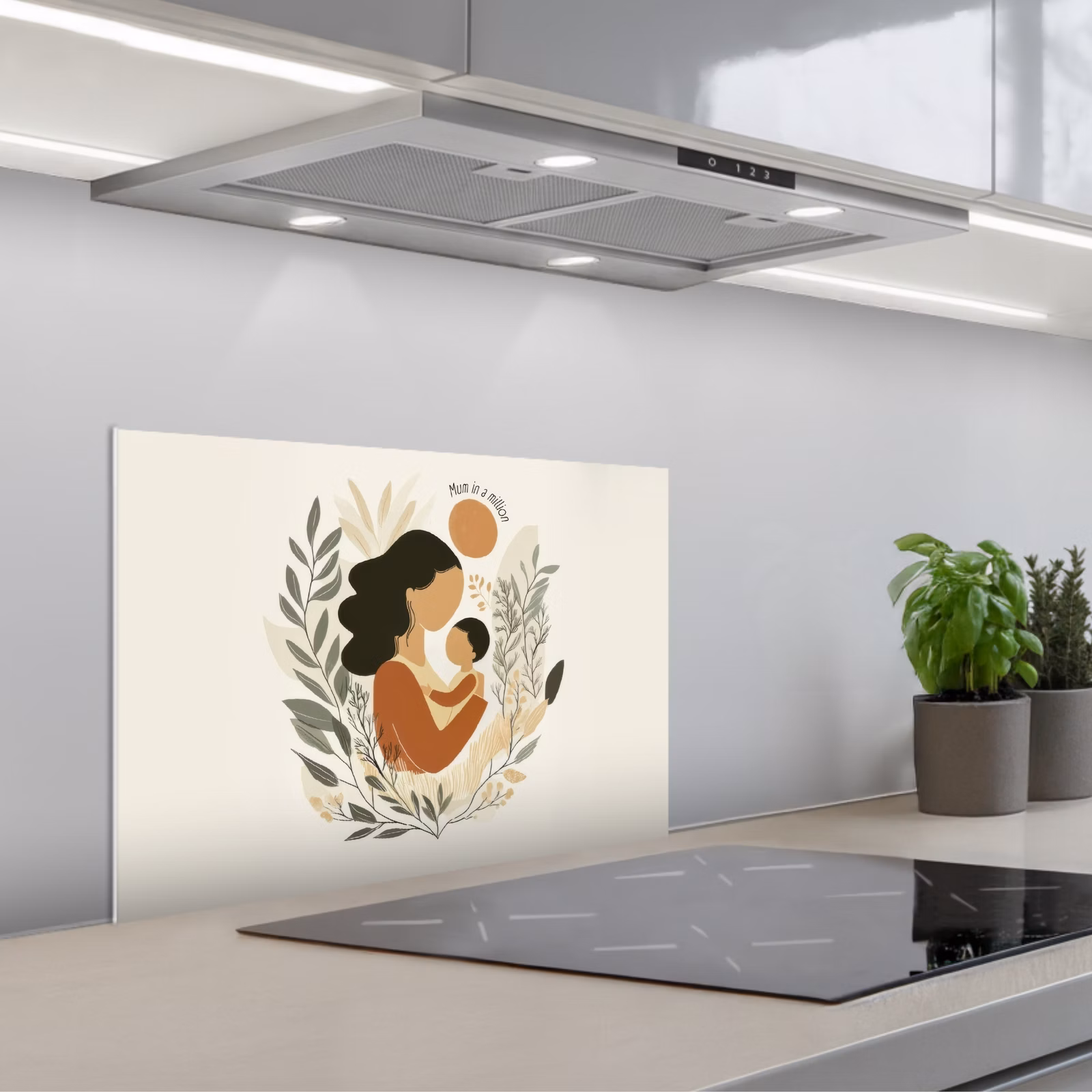 Salpicaderos de cocina - Ilustración - Cita - Madre — 1