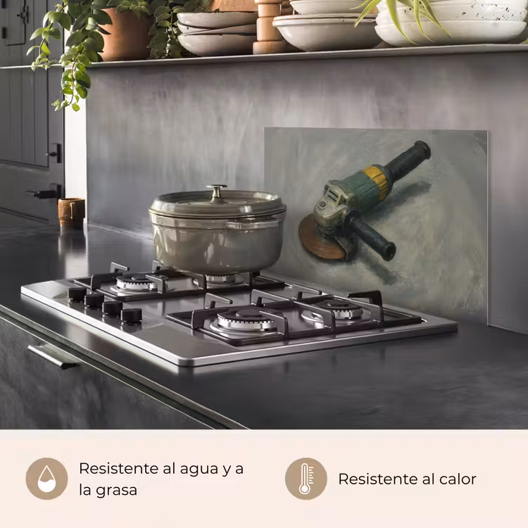 Salpicaderos de cocina - Amoladora angular - Pintura - Herramientas — 2