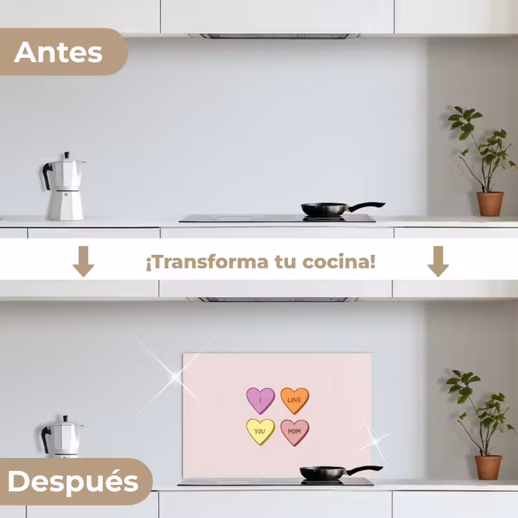 Salpicaderos de cocina - Corazones - Pastel - Amor - Madre — 7