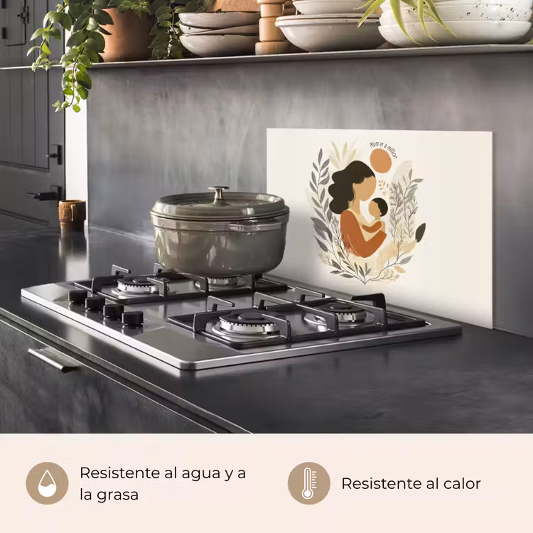 Salpicaderos de cocina - Ilustración - Cita - Madre — 2