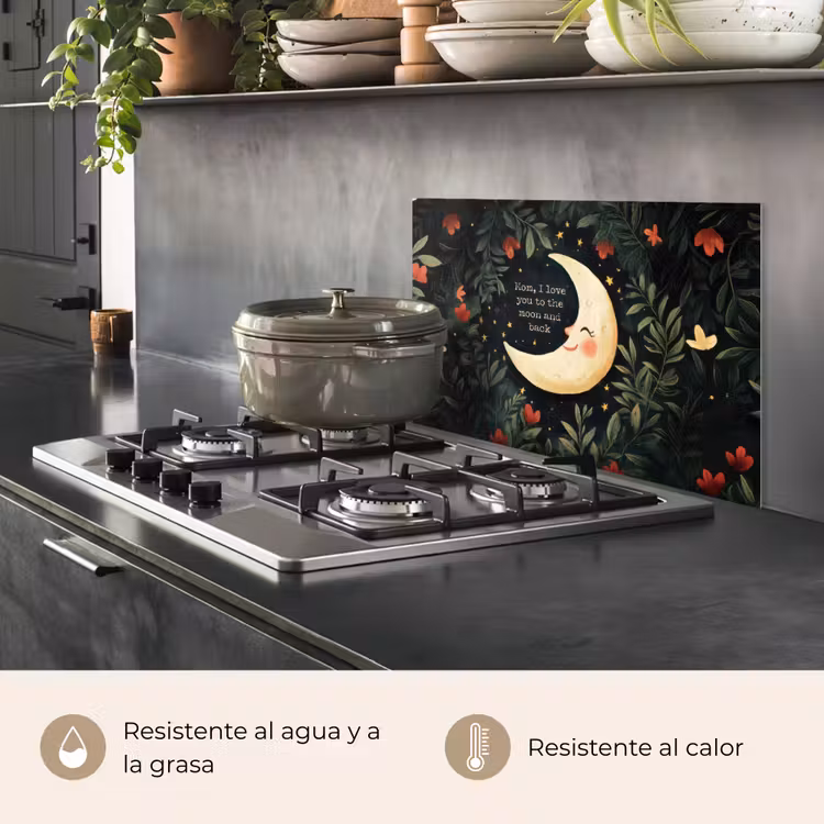 Salpicaderos de cocina - Luna - Cita - Flores - Estrellas — 2