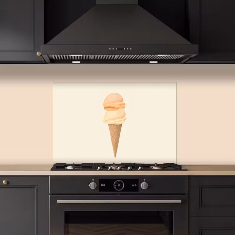 Salpicaderos de cocina - Minimalista - Pala helado - Cuerno - Beige — 5