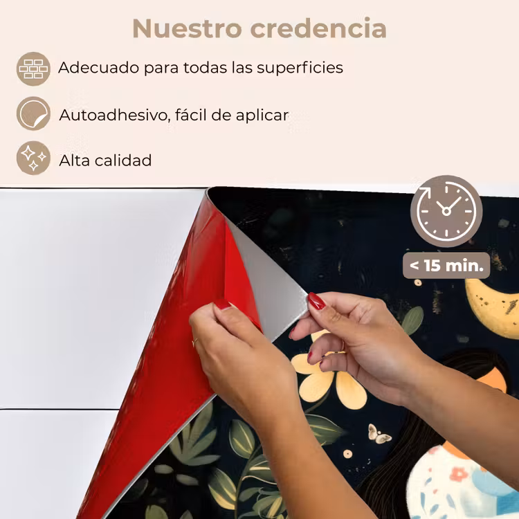 Salpicaderos de cocina - Madre - Niño - Colorido - Flores — 4