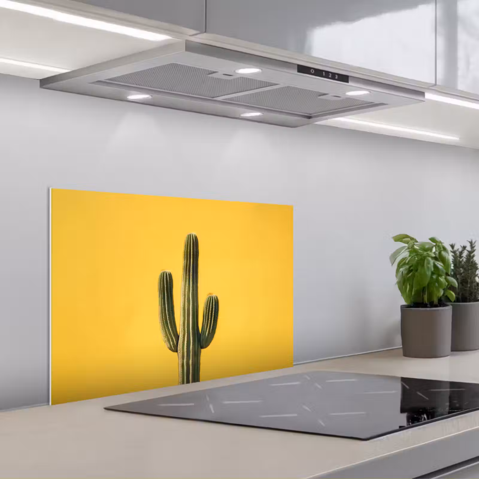 Salpicaderos de cocina - Cactus - Verde - Minimalista — 1