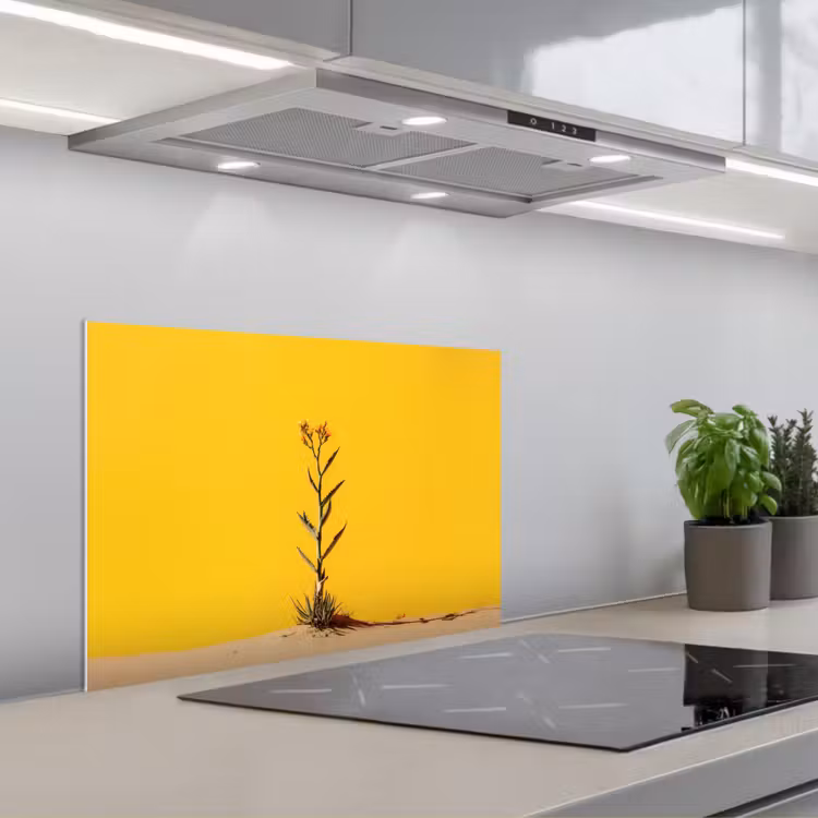 Salpicaderos de cocina - Arena - Planta - Amarillo - Minimalista — 1