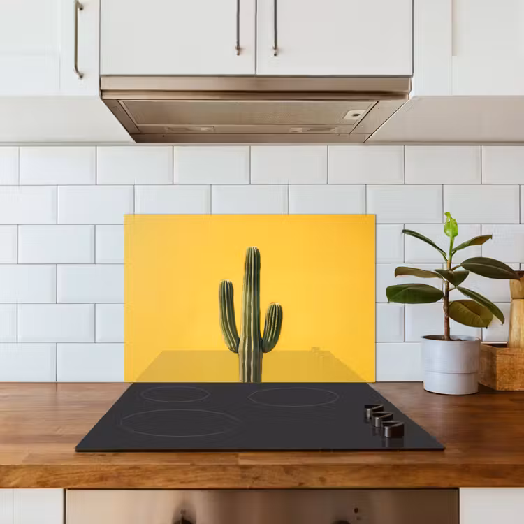 Salpicaderos de cocina - Cactus - Verde - Minimalista — 3