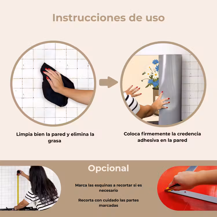 Salpicaderos de cocina - Café - Lata - Minimalista - Flores — 6