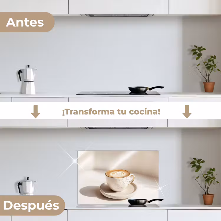 Salpicaderos de cocina - Capuchino - Espuma - Plato - Beige — 7