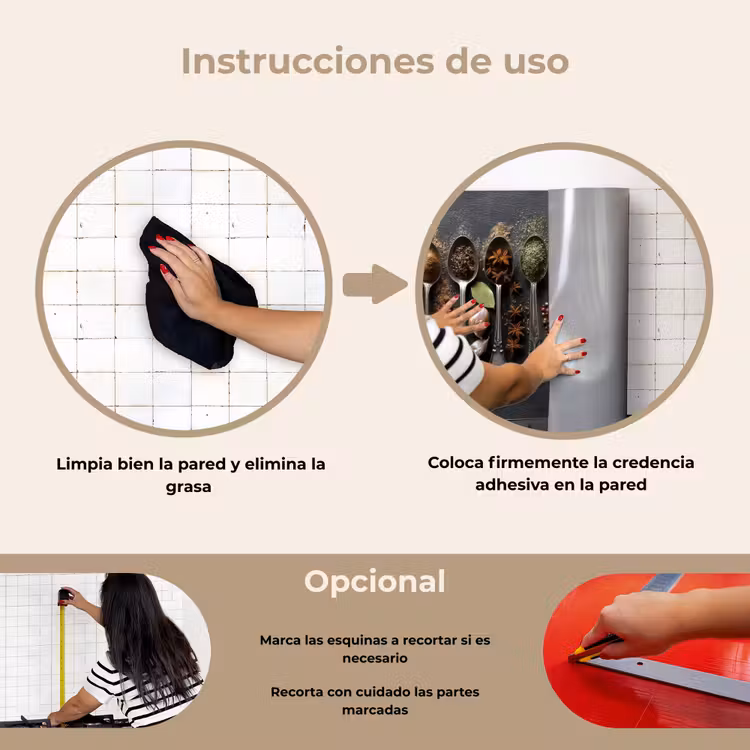 Salpicaderos de cocina - Cucharas - Especias - Canela - Chili — 6