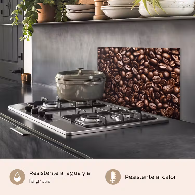 Salpicaderos de cocina - Judías - Primer plano - Marrón oscuro — 2