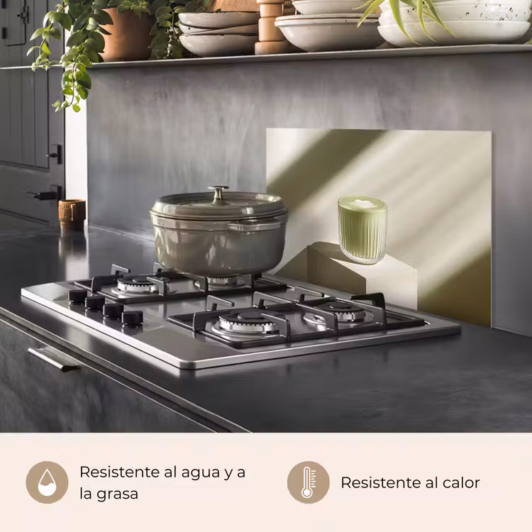Salpicaderos de cocina - Matcha - Vidrio - Verde - Minimalista — 2