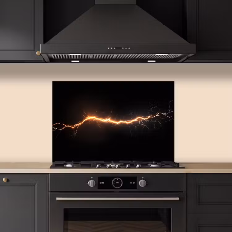 Salpicaderos de cocina - Juego - Naranja - Rayo - Luz — 5