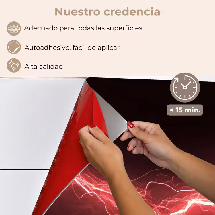 Salpicaderos de cocina - Juego - Rojo - Electricidad - Energía - Línea — 4
