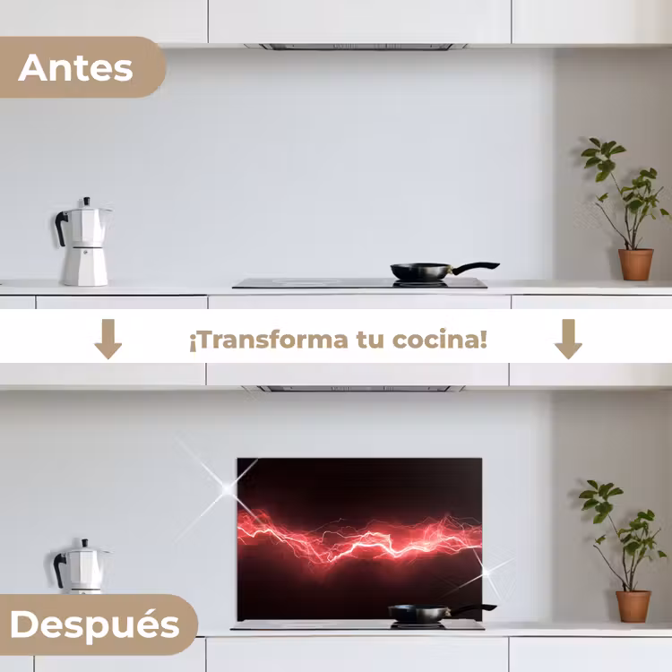 Salpicaderos de cocina - Juego - Rojo - Electricidad - Energía - Línea — 7