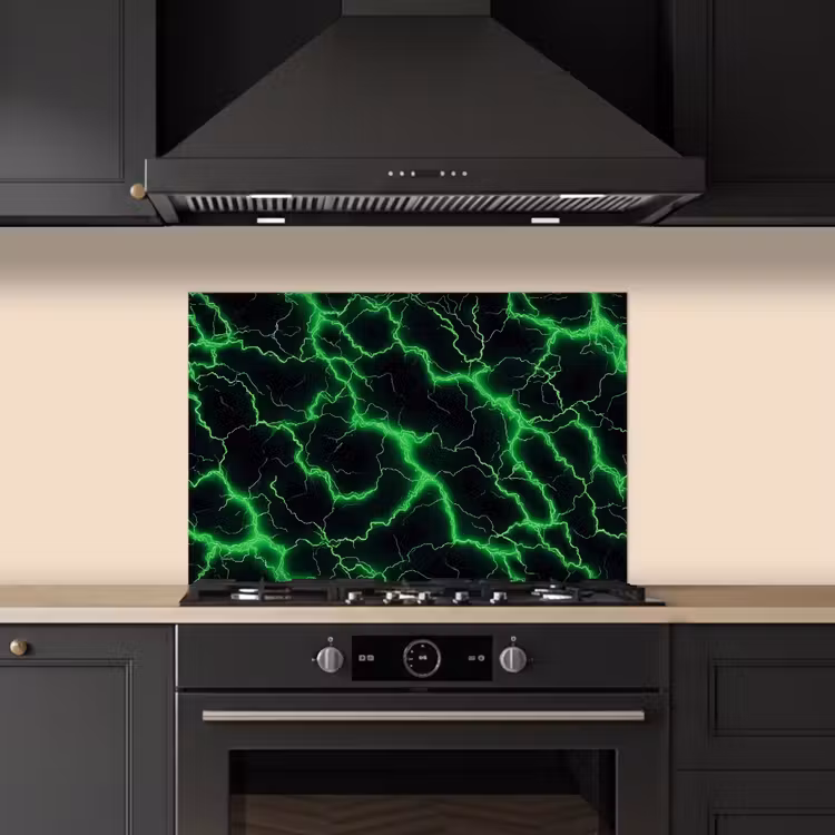 Salpicaderos de cocina - Juegos - Iluminación - Verde - Energía — 5