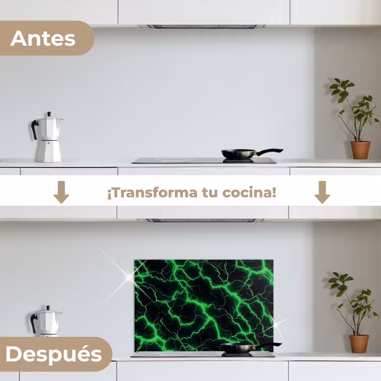 Salpicaderos de cocina - Juegos - Iluminación - Verde - Energía — 7