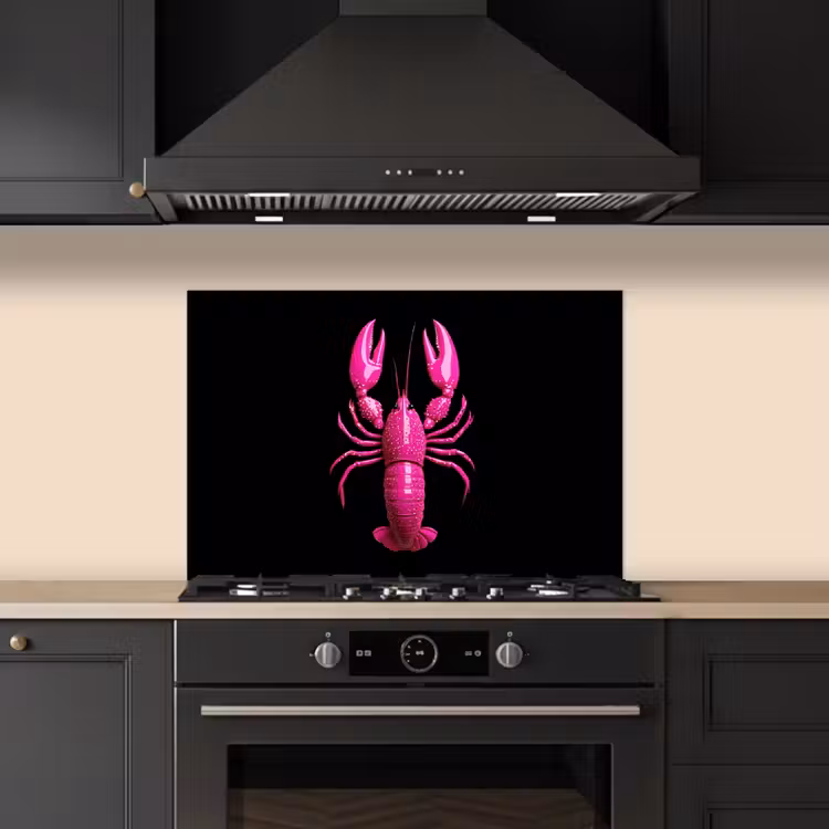 Salpicaderos de cocina - Cáncer - Rosa vivo - Lunares - Llamativo — 5