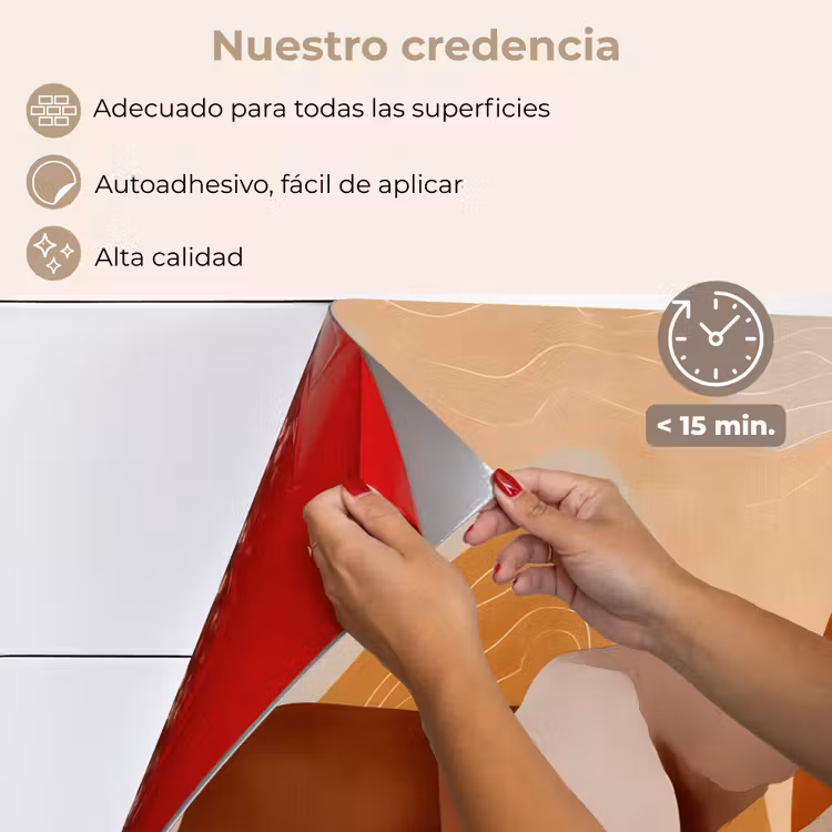 Salpicaderos de cocina - Elefantes - Naranja - Abstracto — 4