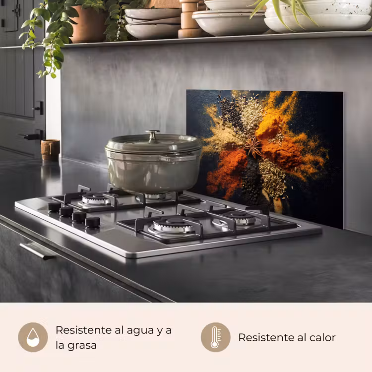 Salpicaderos de cocina - Especias - Explosión - Naranja — 2