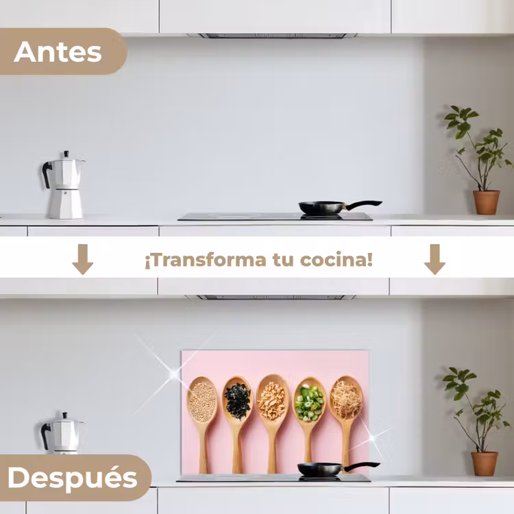 Salpicaderos de cocina - Ingredients - Cucharas - Madera - Rosa — 7