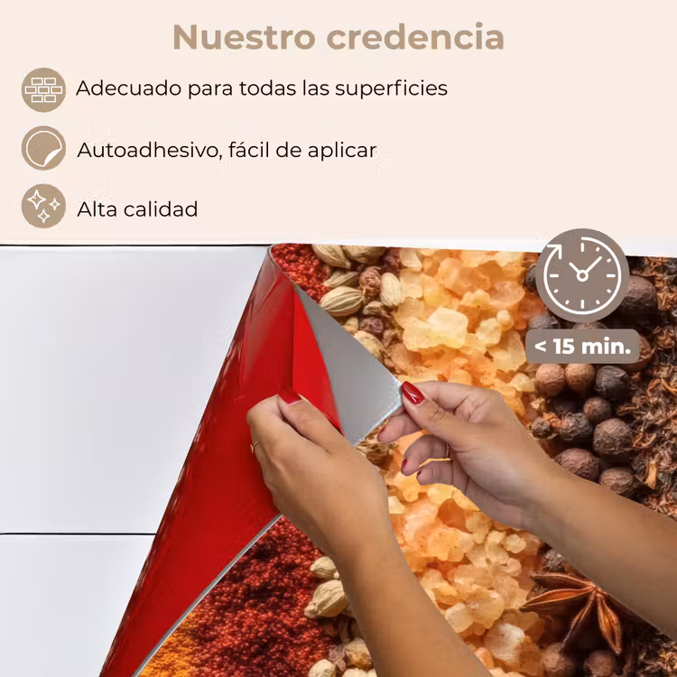 Salpicaderos de cocina - Órbitas - Vertical - Hierbas - Variación — 4