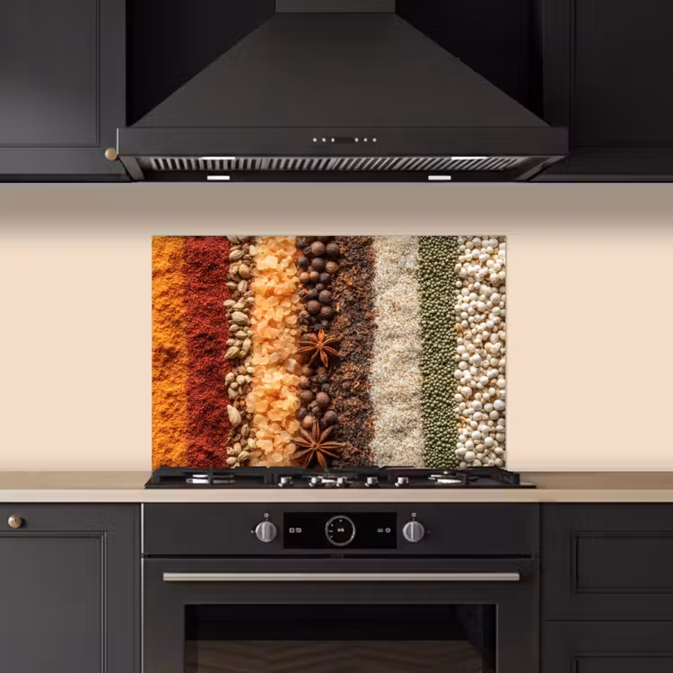 Salpicaderos de cocina - Órbitas - Vertical - Hierbas - Variación — 5