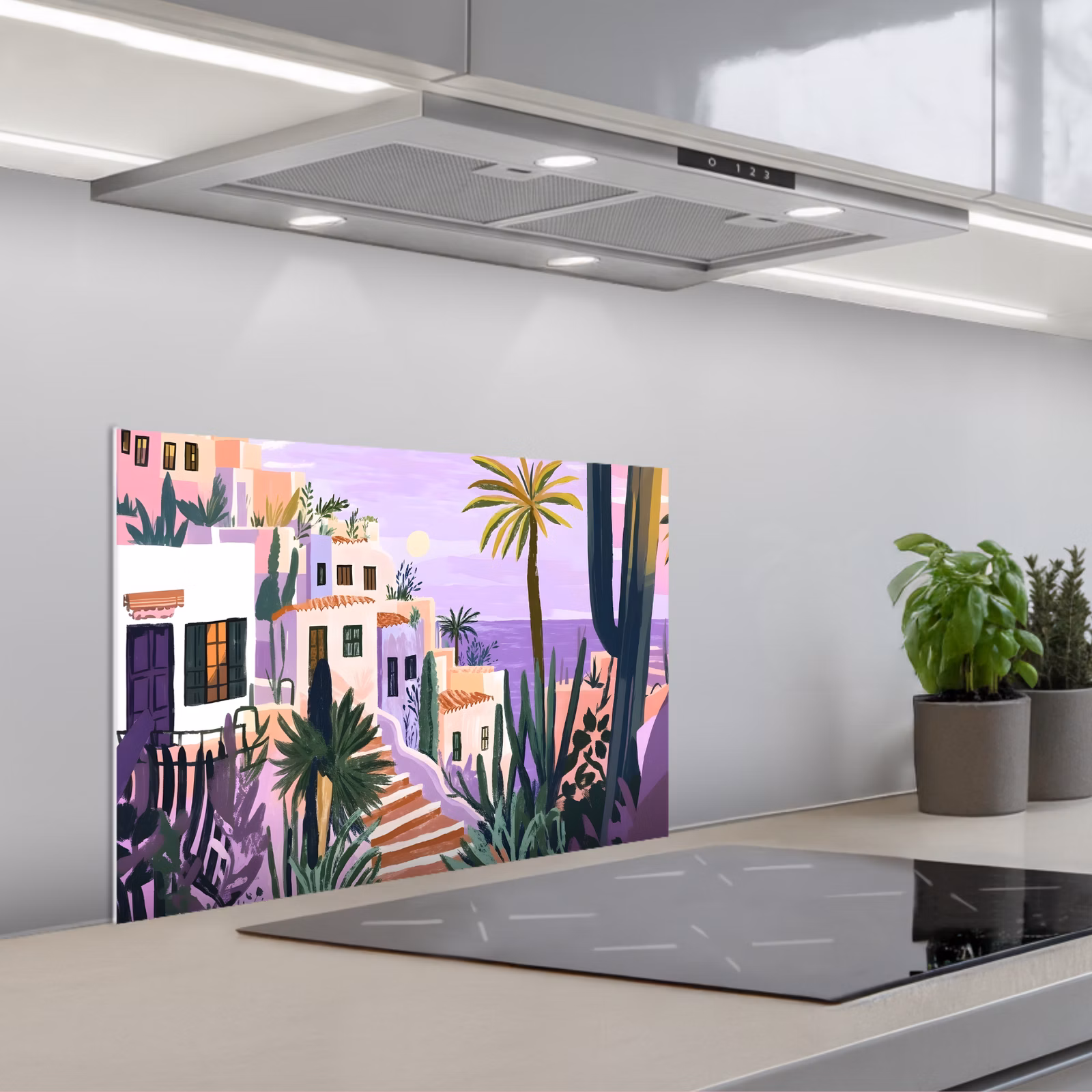 Salpicaderos de cocina - Casas - Minimalista - Palmeras - Costa — 1