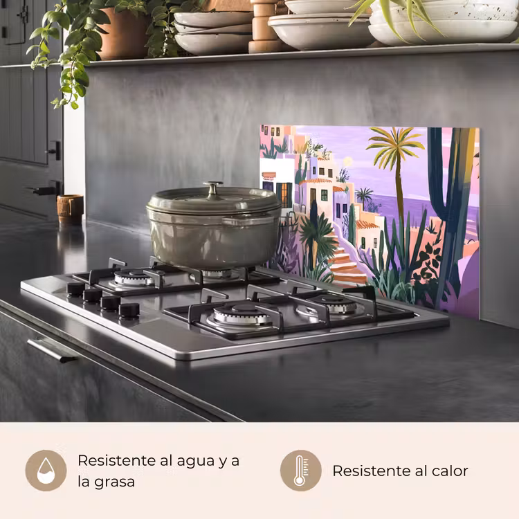 Salpicaderos de cocina - Casas - Minimalista - Palmeras - Costa — 2