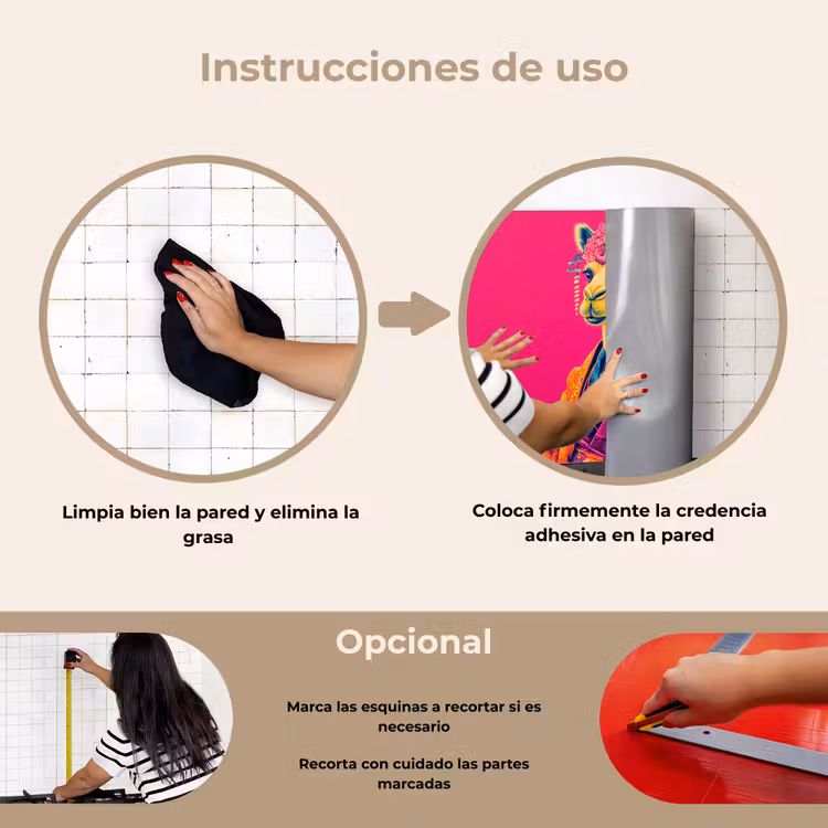 Salpicaderos de cocina - Camello - Flores - Kimono - Abanicos — 6