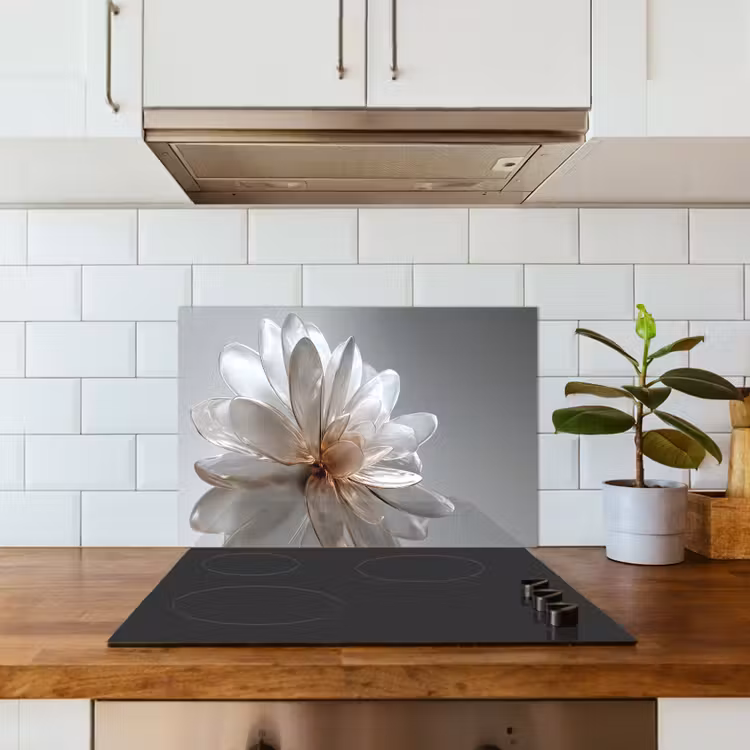Salpicaderos de cocina - Flor - Blanco - Neutro — 3