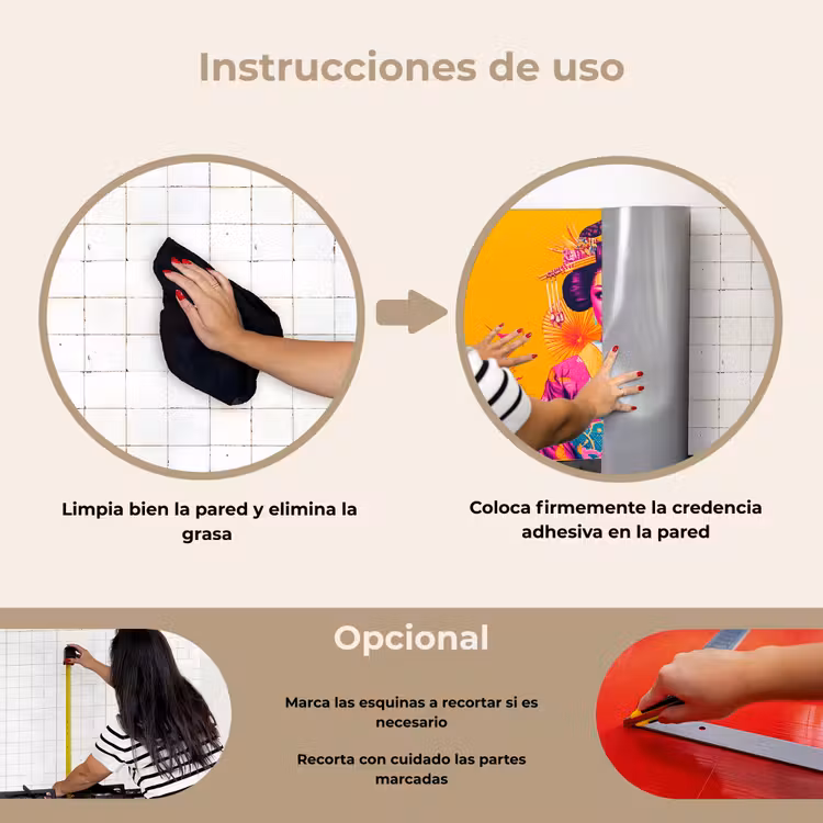 Salpicaderos de cocina - Flores - Mujer - Kimono - Rosa — 6