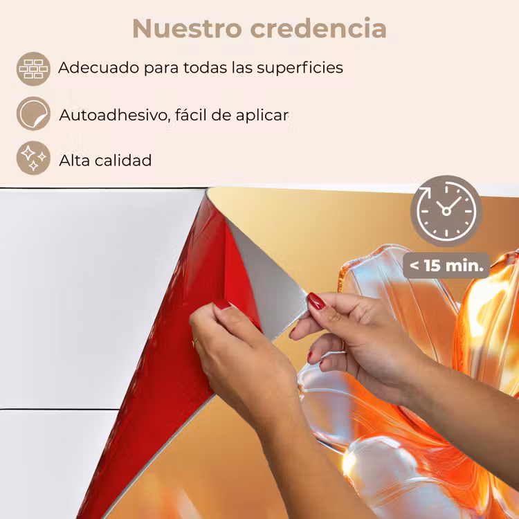 Salpicaderos de cocina - Gafas - Flor - Luz solar — 4