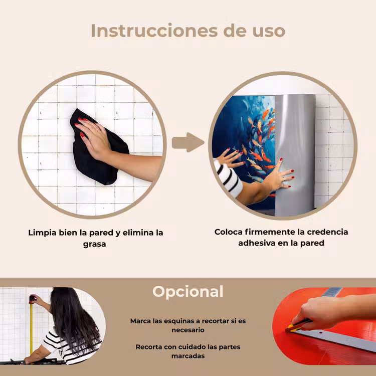Salpicaderos de cocina - Mar - Peces - Colorido - Dinámico — 6