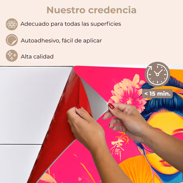 Salpicaderos de cocina - Mujer - Gafas de sol - Abstractas - Naranja — 4