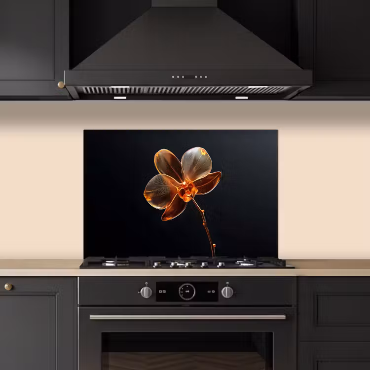 Salpicaderos de cocina - Orquídea - Transparente - Flor — 5