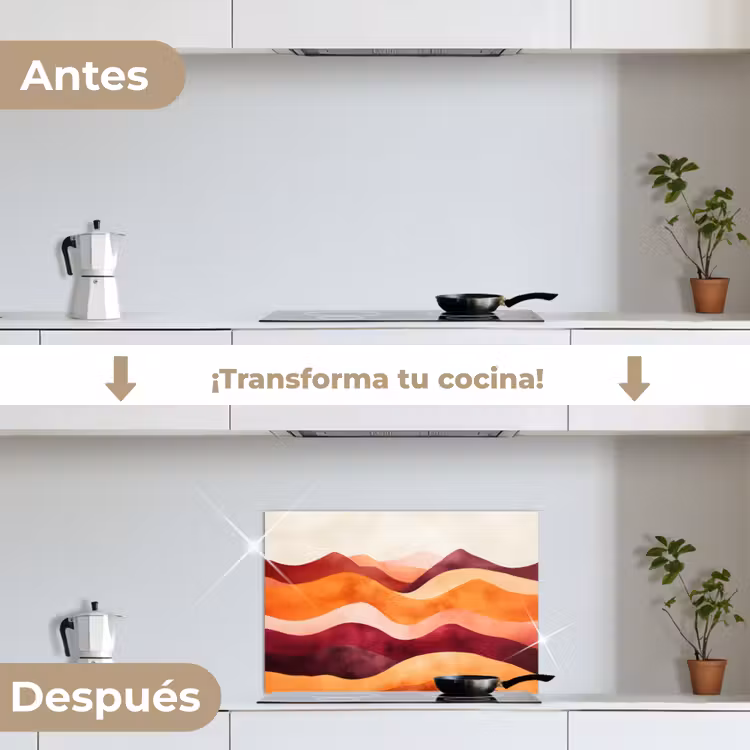 Salpicaderos de cocina - Abstracto - Paisaje - Olas — 7
