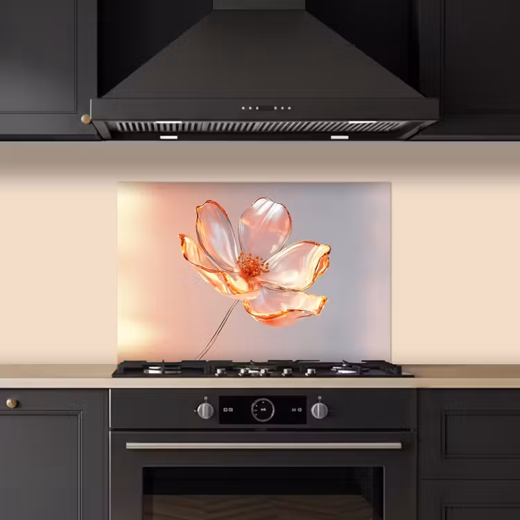 Salpicaderos de cocina - Catalejos - Flor - Rosa — 5