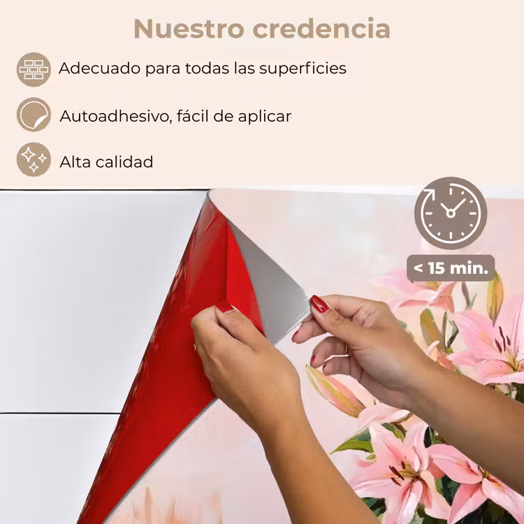 Salpicaderos de cocina - Jarrón - Flores - Rosa — 4