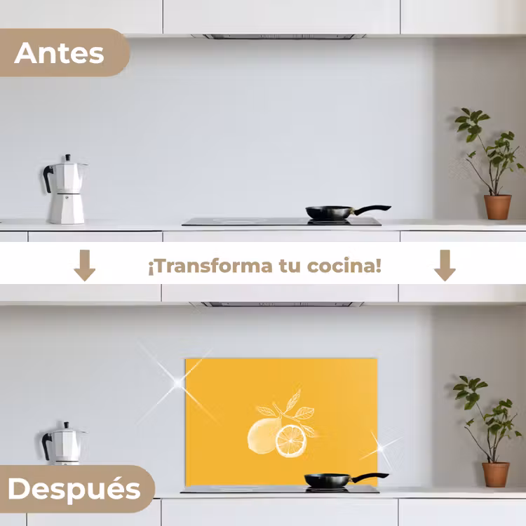 Salpicaderos de cocina - Limones - Ilustración - Minimalista - Amarillo — 7