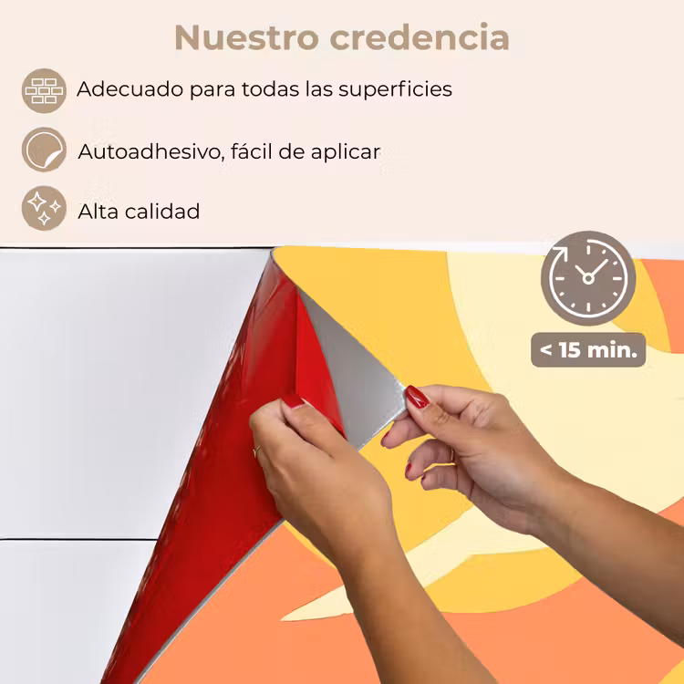 Salpicaderos de cocina - Pájaros - Círculos - Amarillo — 4