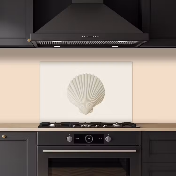 Salpicaderos de cocina - Concha - Minimalista - Blanco — 5