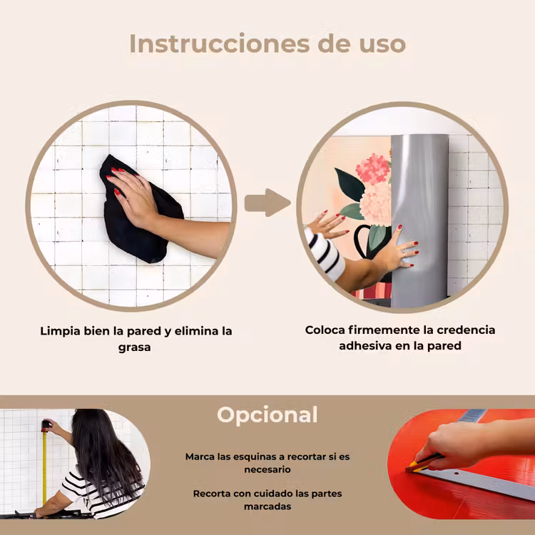 Salpicaderos de cocina - Jarrón - Flores - Mariposa - Rojo — 6