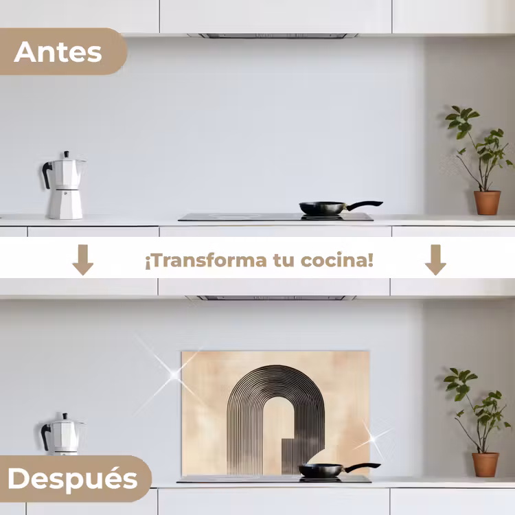 Salpicaderos de cocina - Lazo - Rayas - Minimalista - Negro — 7