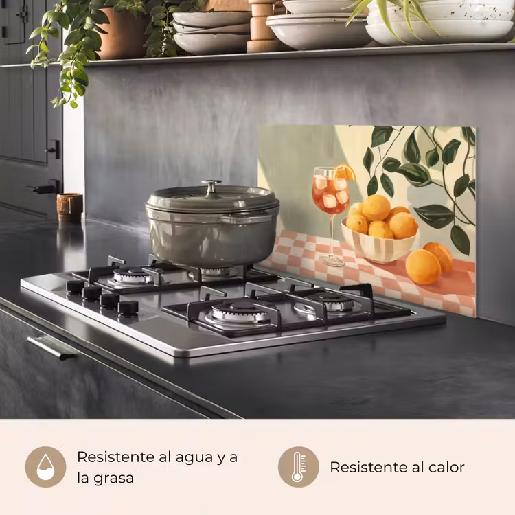 Salpicaderos de cocina - Limones - Vidrio - Mantel - Bloqueado — 2