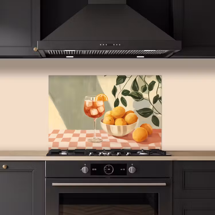 Salpicaderos de cocina - Limones - Vidrio - Mantel - Bloqueado — 5