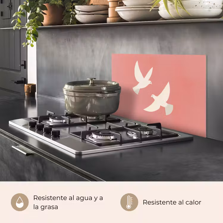 Salpicaderos de cocina - Palomas - Blancas - Ornamentales — 2