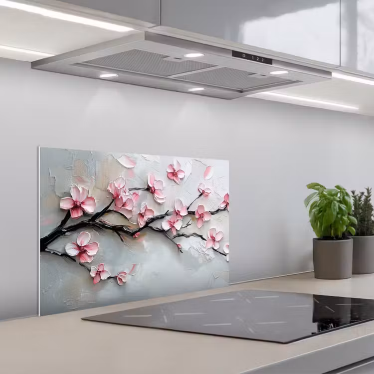 Salpicaderos de cocina - Blossom - Artístico - Rosa - Sakura — 1