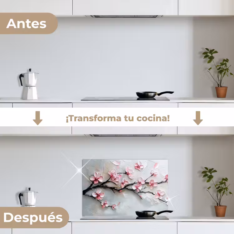 Salpicaderos de cocina - Blossom - Artístico - Rosa - Sakura — 7