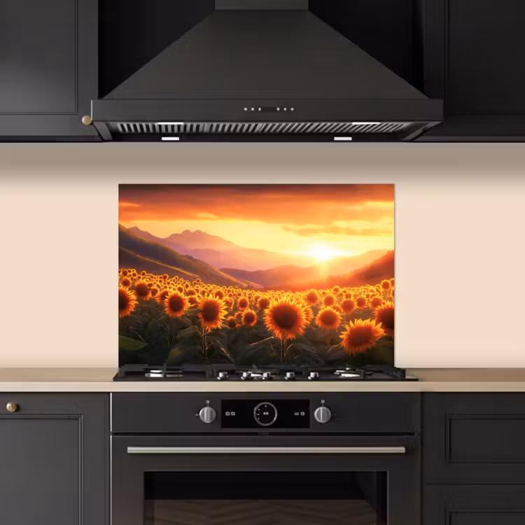 Salpicaderos de cocina - Girasoles - Atardecer - Paisaje — 5