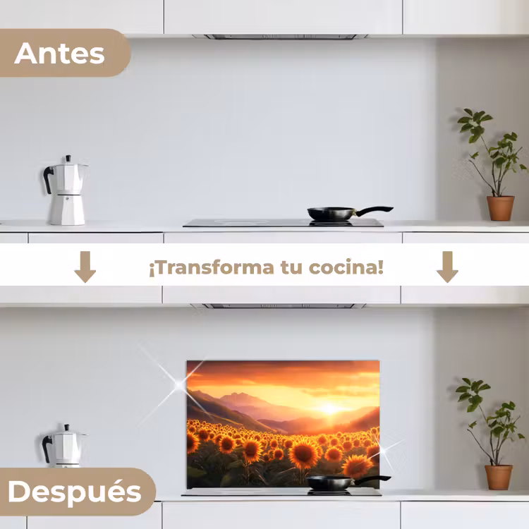 Salpicaderos de cocina - Girasoles - Atardecer - Paisaje — 7
